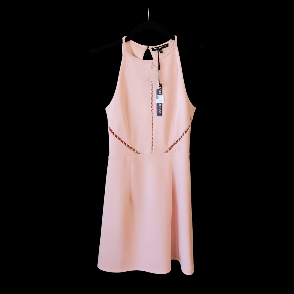 Miss Behave Girls Chic Pink Sleeveless Mini Dress